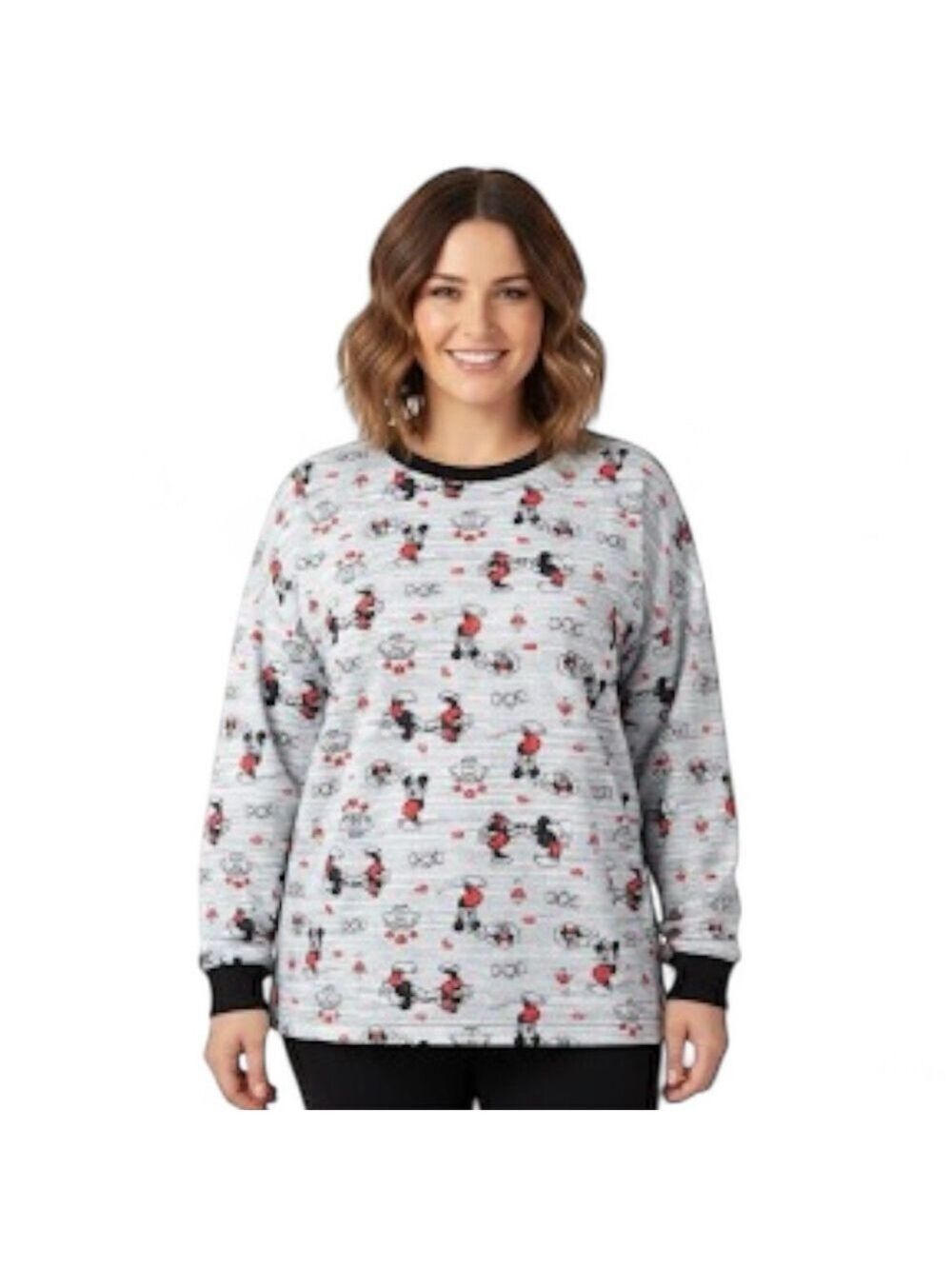 Disney Mickey Mouse Minnie Mouse Women’s Valentine’s Sweater – Size M